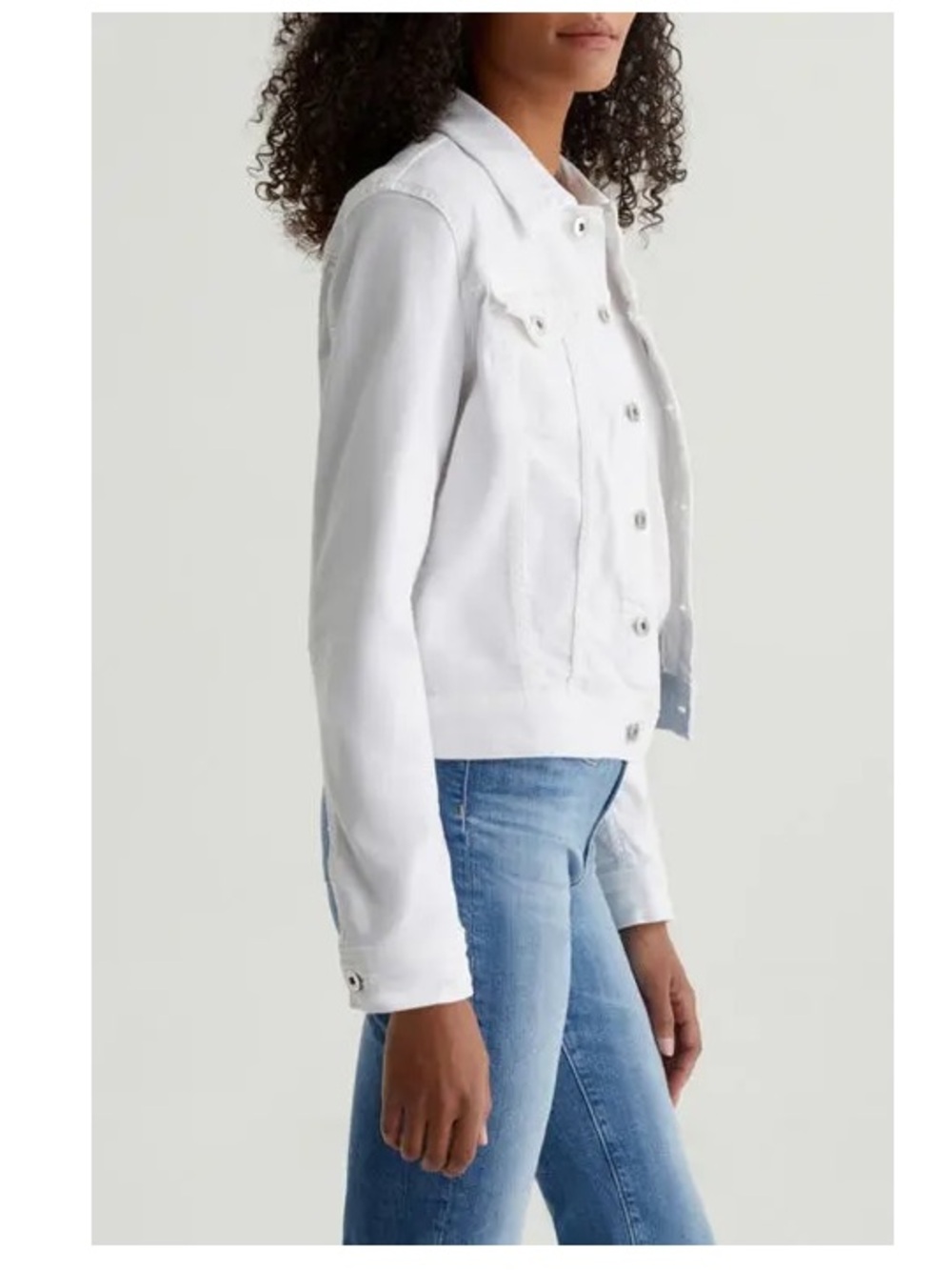 AG Adriano Goldschmied Robyn Denim Trucker Women’s White Jacket - Size XS
